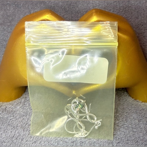 🐚MACY’S🐚 Abalone Inlay Starfish Motif Fishhook Drop Earrings/NWT - Picture 5 of 5